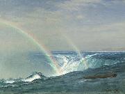 Albert Bierstadt Home of the Rainbow, Horseshoe Falls, Niagara Sweden oil painting artist